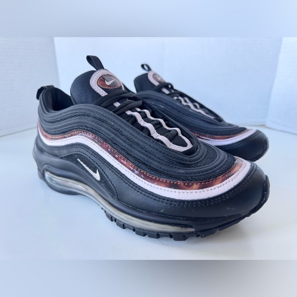 Nike Women’s Air Max 97 "Woodgrain" Black Barely Rose Shoes CU4751-001 Size 7.5 - Picture 2 of 10